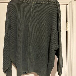 Aerie Olive Green Oversized Sweater